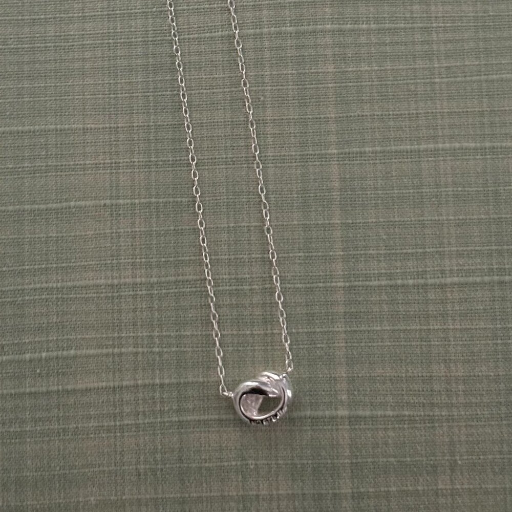 Sterling infinity necklace